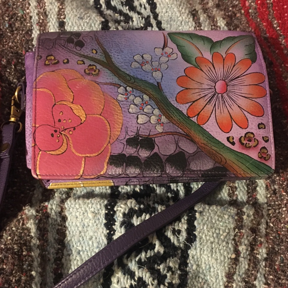 Beautiful purple Anushka crossbody bag